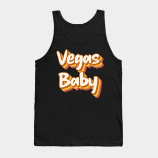 RETRO Vegas Text. Tank Top